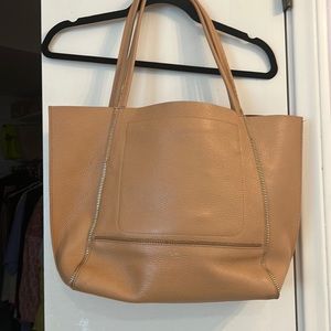 BOTKIER ZIPPERED LEATHER TOTE